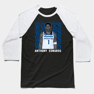 Minnesota Timberwolves Anthony Edwards Baseball T-Shirt